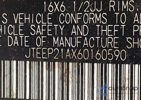 2006 Toyota Highlander from USA, damaged, VIN 1TEEP21AX60160590